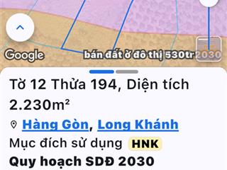Đất bán tại hàng gòn, giá cực chất