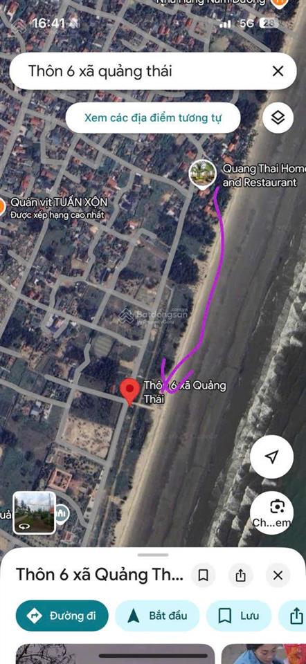 Chính chủ bán đất biển quảng thái, thanh hóa 3 mặt tiền đẹp, giá ngã cây vì cần tiền bán vội