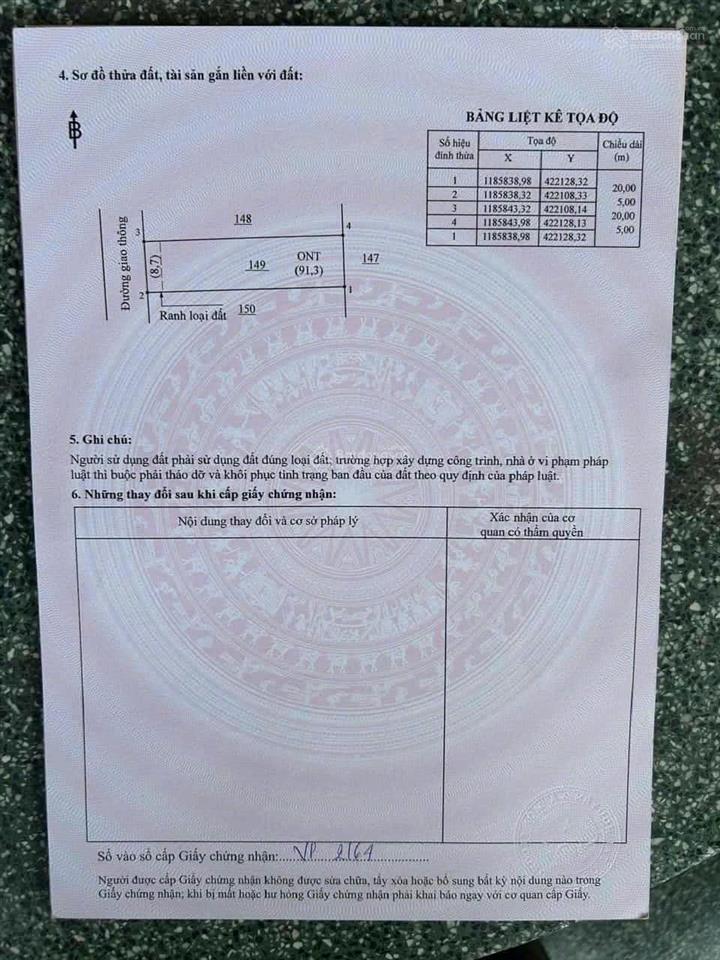 Bán gấp đất 100m2 tại bàu cạn, 1,62 tỷ, long phước, long thành, đồng nai