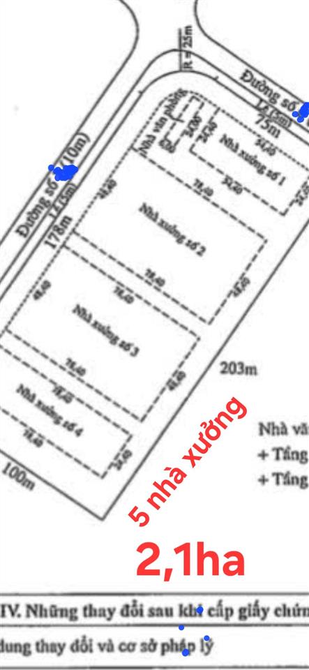 Bán 4 xưởng + 2,1ha đất 2mt, khu công nghiệp lợi bình nhơn, long an
