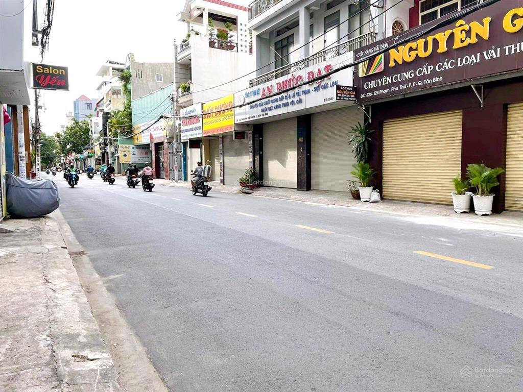 Mặt tiền đường phạm phú thứ, tân bình 4.5x26.2m, đúc 2 lầu. đường sung, mặt tiền sáng. giá 28.5 tỷ