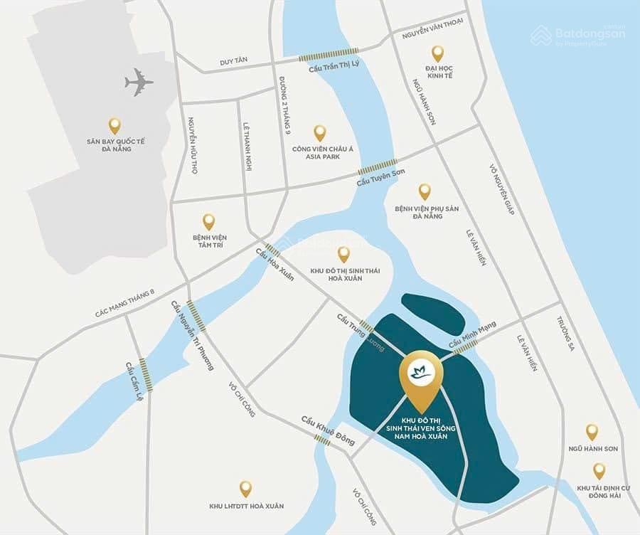 Bán đất nền đã có sổ khu đô thị nam hòa xuân, 5,4 tỷ, 110m2