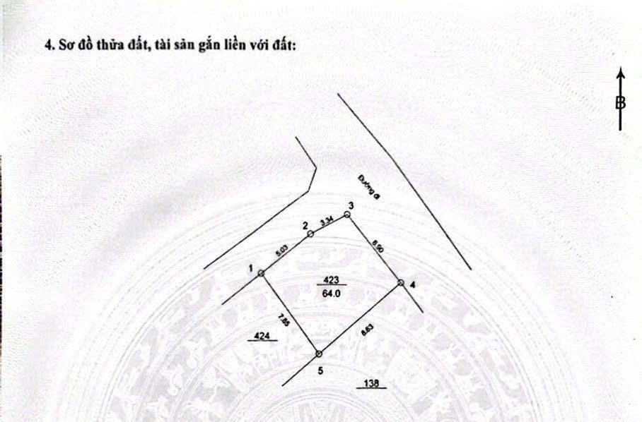 Chính chủ bán lô đất mặt phố đồng me