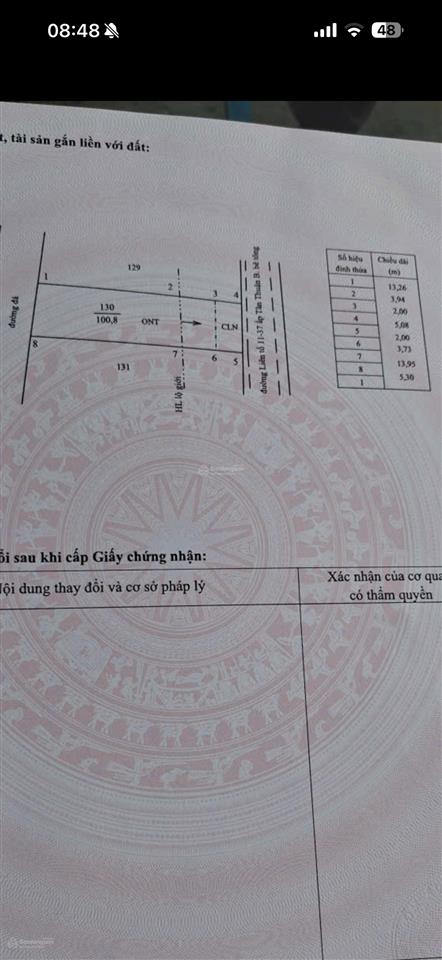 Đất 101m2 full thổ cư xã bình đức, châu thành, tiền giang (cũ)
