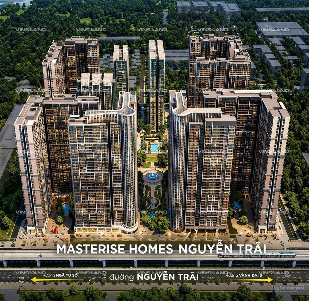 Chính thức ra hàng masterise cao xà lá các dòng căn hộ 2n3n dt lên tới 120 m2+chiết khấu cao nhất