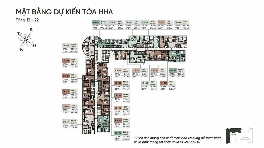 Chính thức ra hàng masterise cao xà lá các dòng căn hộ 2n3n dt lên tới 120 m2+chiết khấu cao nhất