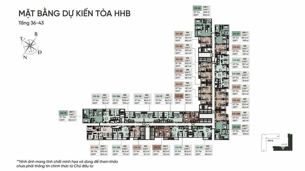 Chính thức ra hàng masterise cao xà lá các dòng căn hộ 2n3n dt lên tới 120 m2+chiết khấu cao nhất