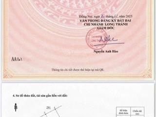 Đất cách quốc lộ 51 khoảng 300m, đối diện khu công nghiệp long thành và kcn long đức