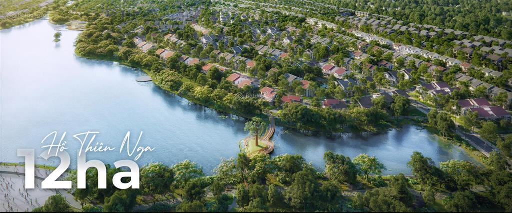 Biệt thự rừng 409m² eco retreat, 4 mặt thoáng, 3 mặt tiền, trực diện hồ thiên nga chiết khấu cao