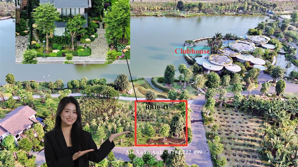 Biệt thự rừng 409m² eco retreat, 4 mặt thoáng, 3 mặt tiền, trực diện hồ thiên nga chiết khấu cao