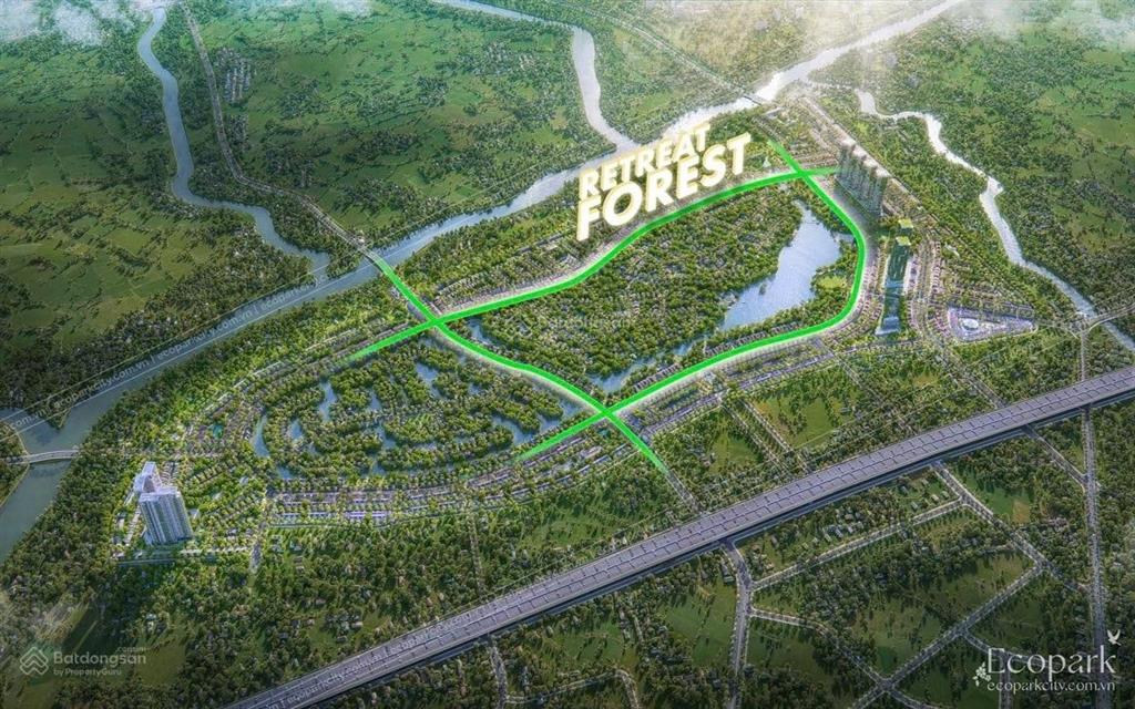 Biệt thự rừng 409m² eco retreat, 4 mặt thoáng, 3 mặt tiền, trực diện hồ thiên nga chiết khấu cao