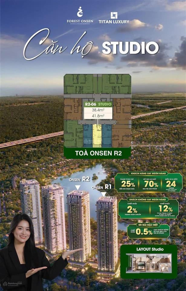 Forest onsen eco retreat  mở cửa là vườn, view trực diện hồ thiên nga, tổ hợp khoáng nóng onsen