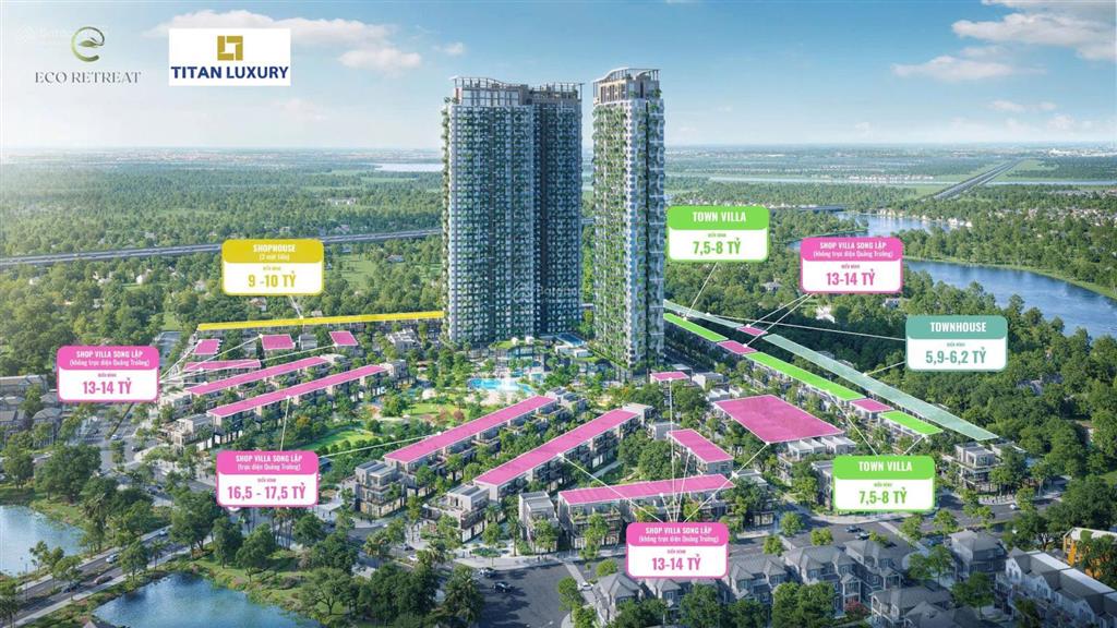 Căn hộ eco retreat sky retreat căn độc quyền view hồ thiên nga & rừng trị liệu