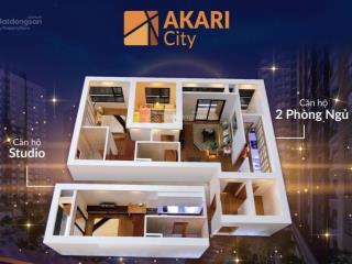 Chính chủ cho thuê căn studio tầng sân vườn akari city nhận nhà ngay, giá 6tr/th