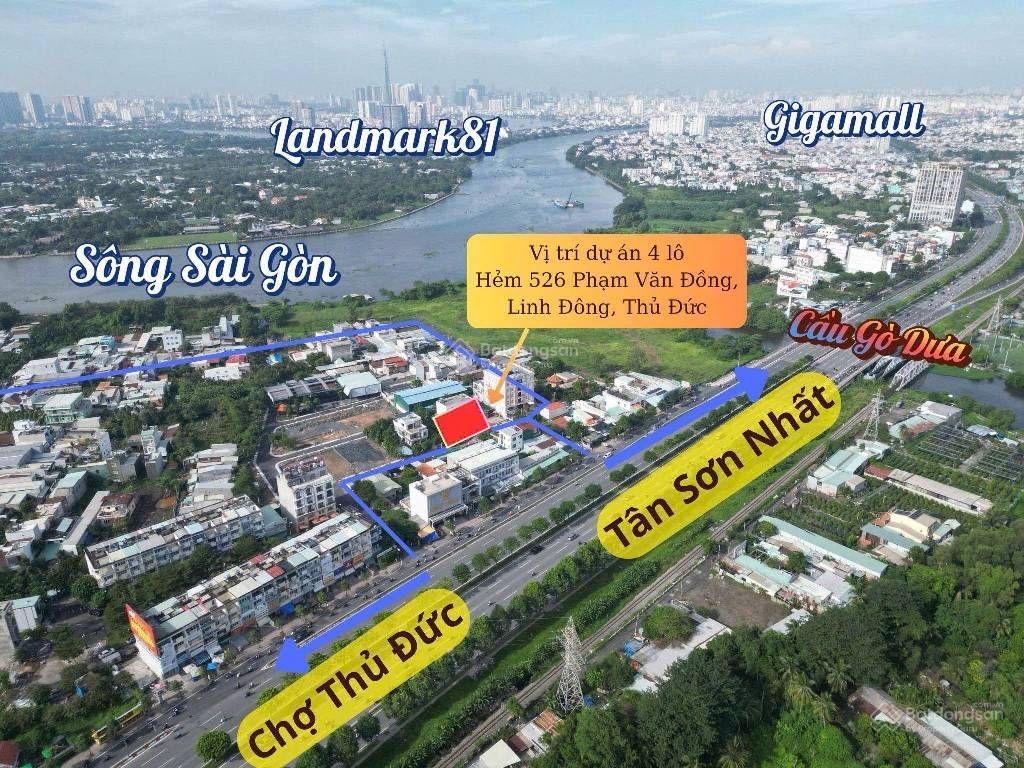 Bán đất thủ đức phường linh đông ( cũ) sát phạm văn đồng  dt 73m( 5,5m x 14m ) chỉ 6.7 tỷ tl