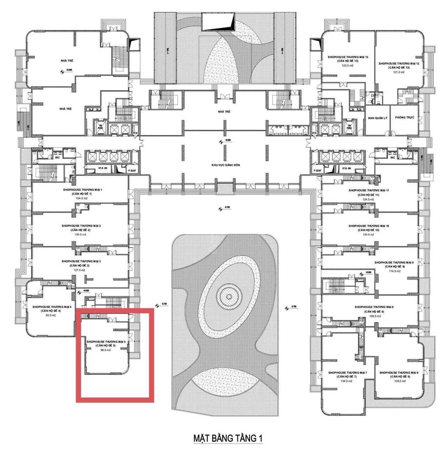 Bán nhanh mặt bằng kd trần hưng đạo, chân đế tòa nhà 2700 cư dân, diện tích gần 200m2 giá 19.240 tỷ