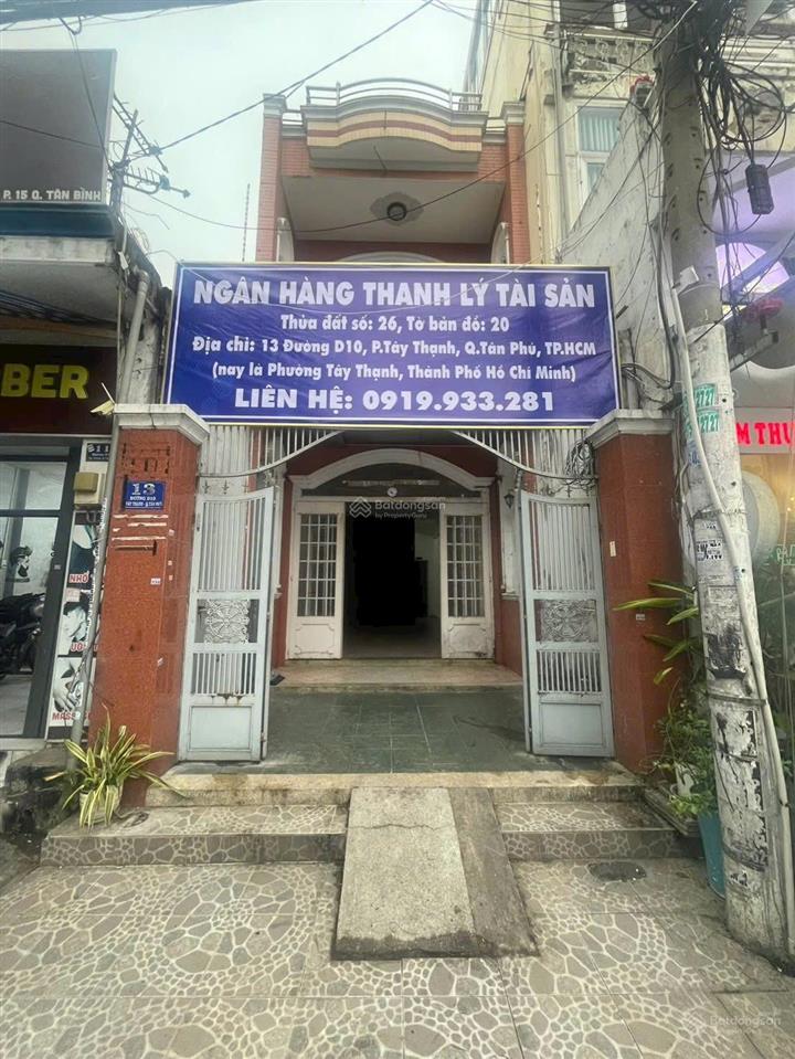 Bán nhà mặt phố tại d10, tây thạnh, quận tân phú