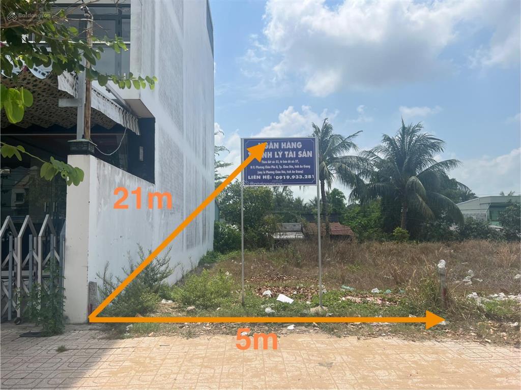 Ngân hàng thanh lý đất tại đường tân lộ kiều lương, châu đốc, an giang. giá tốt 2.451 tỷ