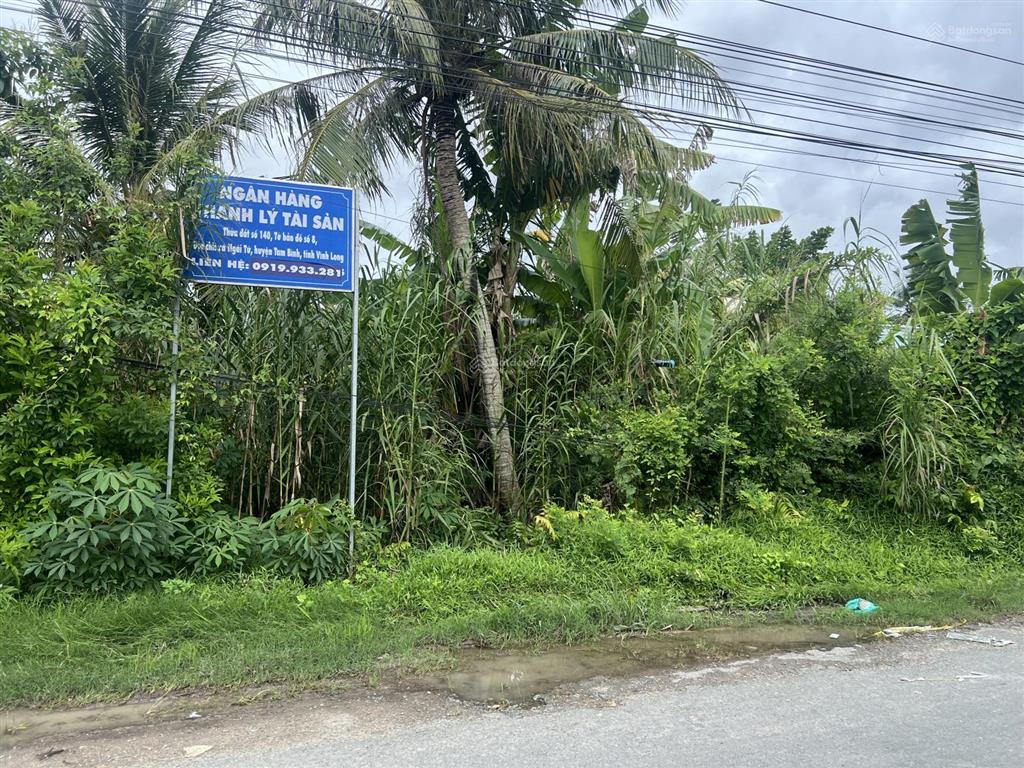 Ngân hàng thanh lý lô đất 1.442m2 tại ngãi tứ, tam bình, vĩnh long