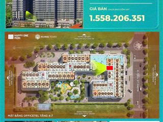 Bán căn hộ 1pn, 1wc, 40m2 tại happy one mori, giá gốc hđ đợt 1