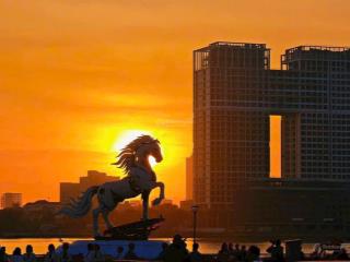 Căn studio sun pontetầng trung,view pháo hoatrực diện sông hàn, sở hữu lâu dài, giá cực tốt
