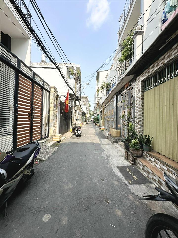 Nguyễn văn luông, q6, gần metro bình phú, 80m2, 2pn, 1 trệt 1 lửng, hẻm 1 sẹc 5m thông