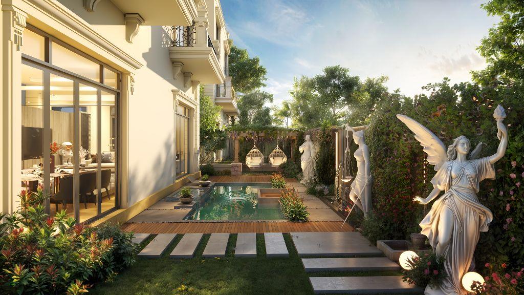 Nhà phố mặt tiền 12m, đường 13m, view công viên đơn gía 180tr/m