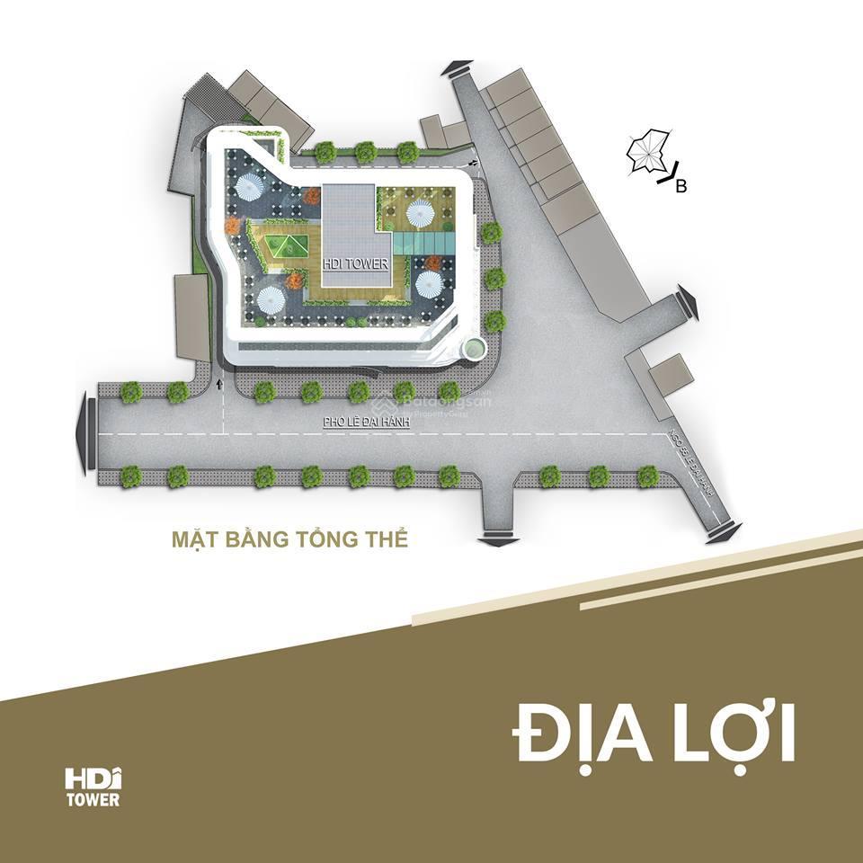 Chính chủ bán căn góc 2pn 95m2 hdi tower 55 lê đại hành tầng trung full nội thất, sổ lâu dài