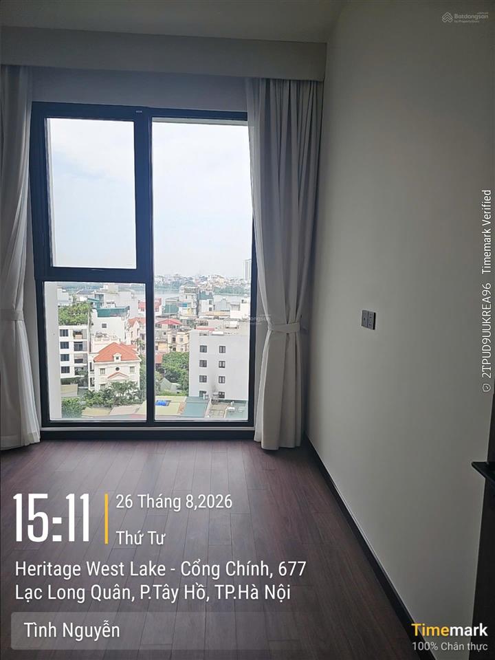 Chính chủ gửi bán căn 3pn 1 đa năng 145m2 heritage west lake 677 lạc long quân view mép hồ tây