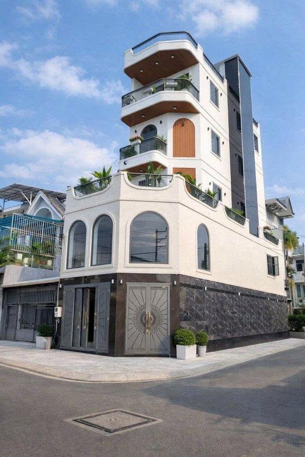 NHÀ LÔ GÓC 2 MẶT TIỀN : DT 78m2 X 5T - 5x15.6m,- THANG MÁY  ( 450kg ) -  SIÊU HIẾM -