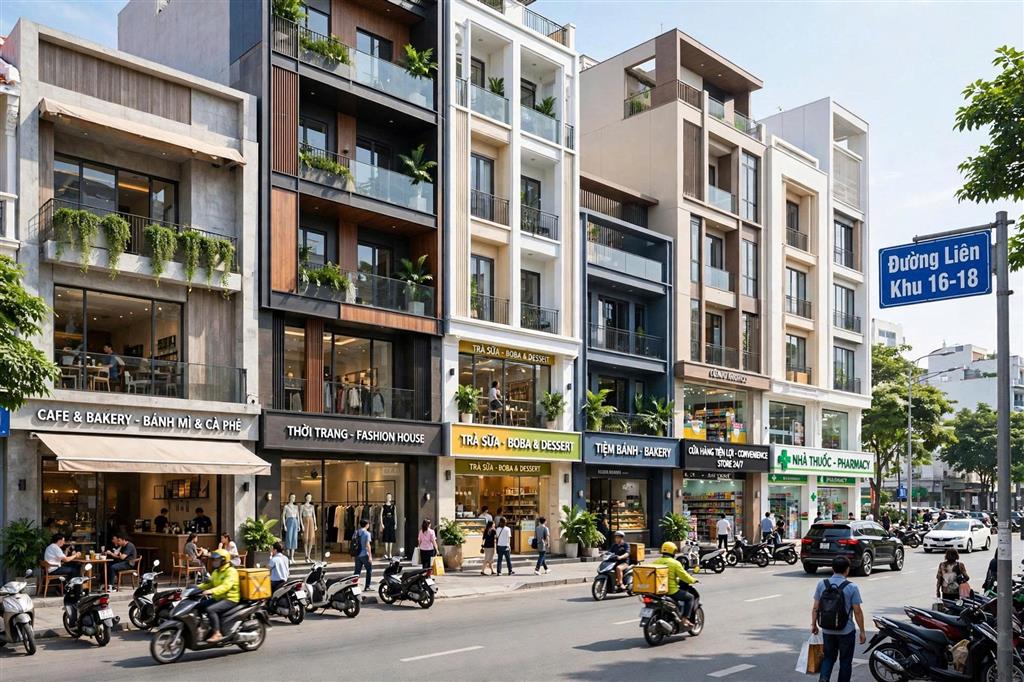 [ MẶT TIỀN ĐƯỜNG 16M ] NGỘP BANK - Bán Nhà Mặt Tiền Liên Khu 16-18 Bình Tân 145.8m² Nở