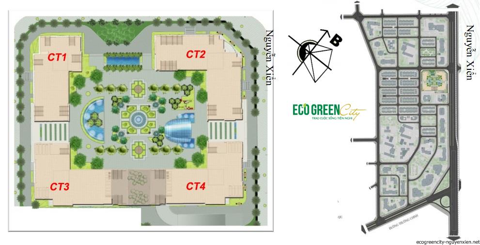 Bán chung cư eco green 286 nguyễn xiển, 67m2, 2pn, tầng view đẹp