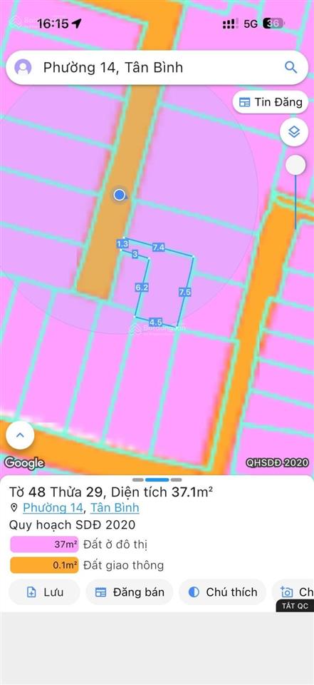 Xe hơi đậu cửa  hẻm 4m  khu dân trí cao  nguyễn hồng đào  38m²  4,123 tỷ