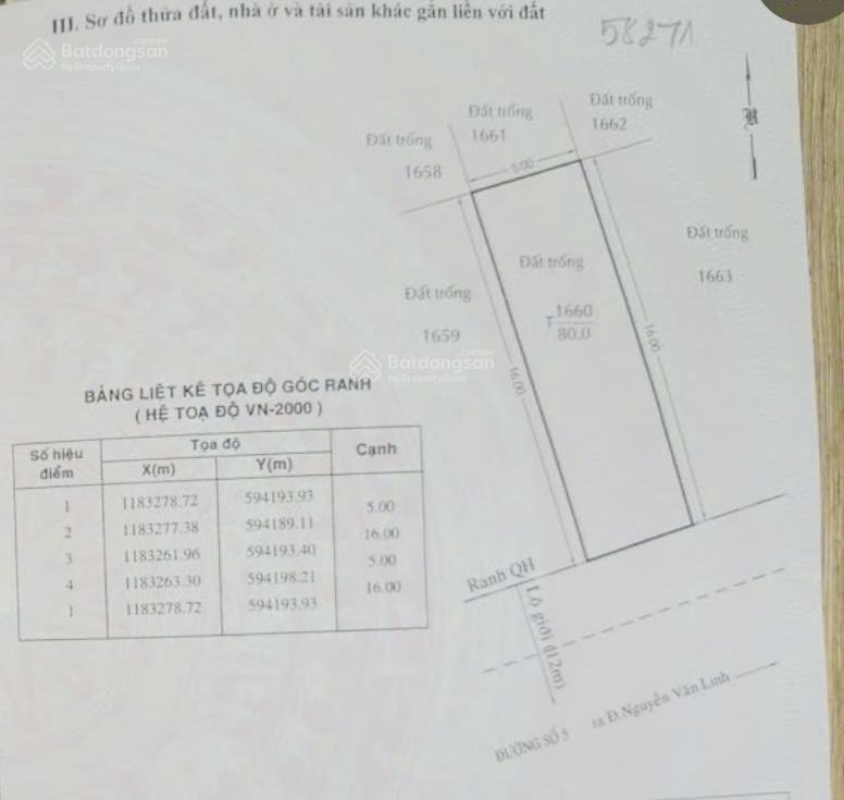 Bán gấp nền kdc bình điền chợ đầu mối 80m2 4,250 tỷ p7 q8 tphcm