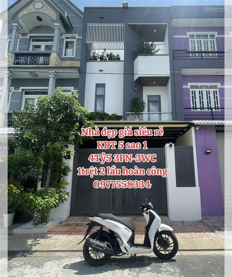 Bán nhà đẹp five star eco city, đường đinh đức thiện, xã phước lý, tây ninh, 4 tỷ 5