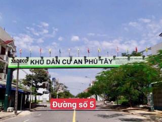 5 tỷ 750 100m2 bán đất mặt tiền đường số 5 kdc an phú tây, bình chánh, tp.hcm