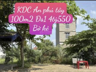 Bán đất đường tốt kdc an phú tây bình chánh tphcm (bờ kè view sông)