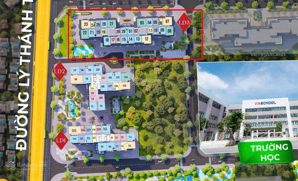Cắt lỗ sâu 150 triệu studio diện tích to 36,7m tòa ld3 0392 295 ***