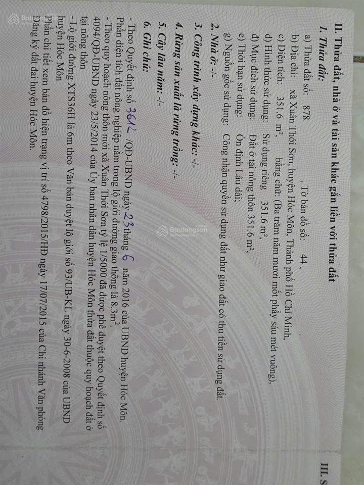 Đất hóc môn rẻ hơn đất long an