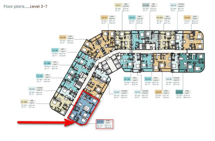 Chỉ 8,2xtỷ có ngay căn 4pn  139m2 rộng nhất mas grand coast view đẹp không góc chết  0384 121 ***