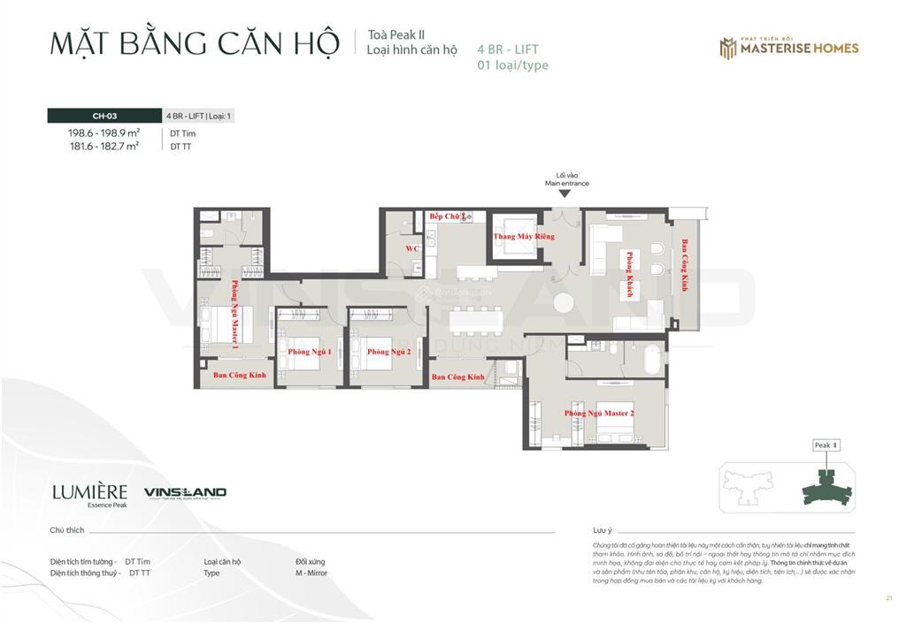 5 năm ko lo gốc lãi. thang máy riêng biệt cho căn hộ 4pn tại lek cổ loa. 0384 121 ***
