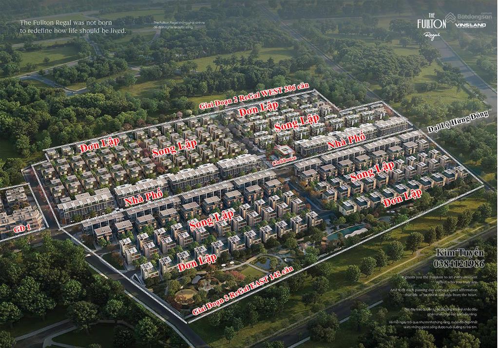 Chính thức mở bán the fullton regal giai đoạn 1 mặt tiền rộng từ 7,7m có từ 2 slot ô tô riêng