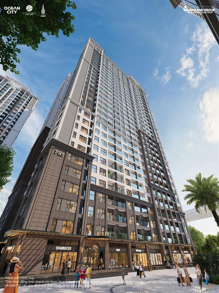 Căn 4 phòng ngủ khu paris, tầng trung, view sông, sở hữu lâu dài