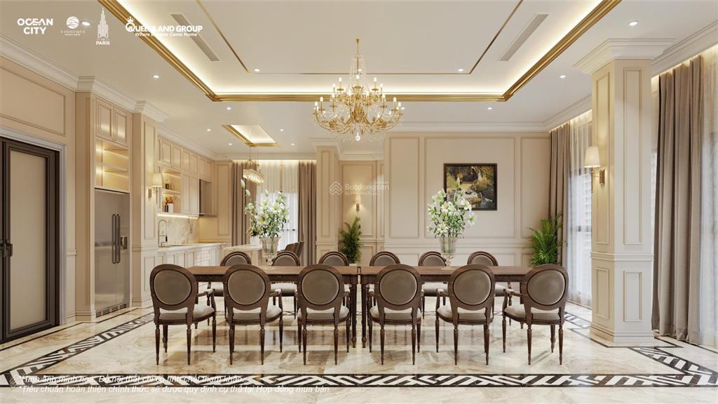 Căn 4 phòng ngủ khu paris, tầng trung, view sông, sở hữu lâu dài