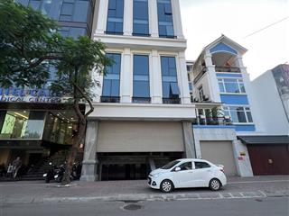 Toà building trung kính dt 105m2 x 9t mt 7m thông sàn, thang máy, vỉa hè rộng, mặt phố, dt 200tr/th