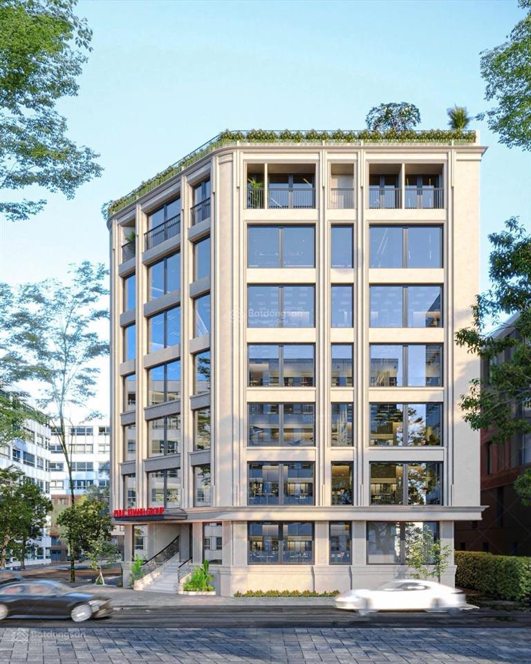Toà building trần thái tông dt 175m2x8t, 1 hầm, mt 8,5m, vỉa hè rộng, ô tô, pccc, gpxd, hoàn công