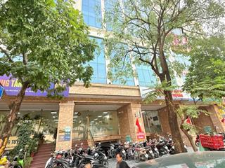 Nhanh! bán toà building trung kính , dt 125m x9t 1 hầm , mt 7,5m . thang máy, pccc, doanh thu 129tr
