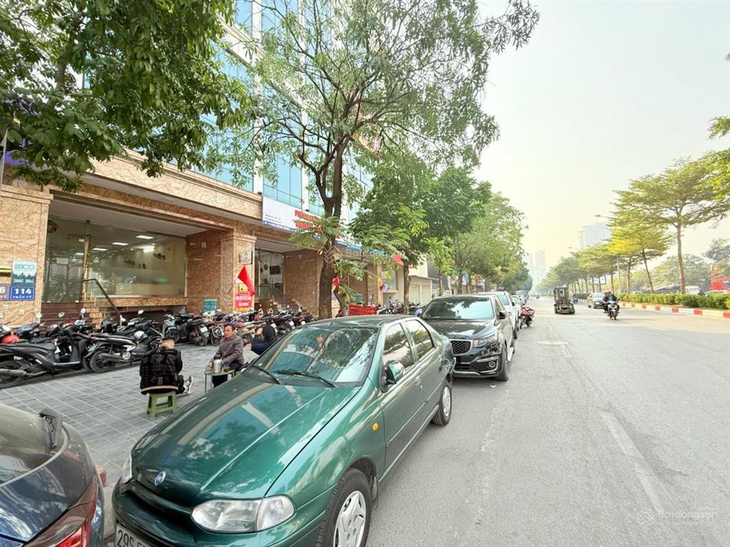 Nhanh! bán toà building trung kính , dt 125m x9t 1 hầm , mt 7,5m . thang máy, pccc, doanh thu 129tr