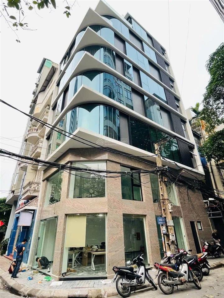 Bán building huỳnh thúc kháng, 100m2x7t mt 7m 1 hầm, lô góc, ô tô tránh, pccc, thang máy, dt 169tr