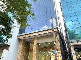 Building n7b trung hòa, dt 165m², 8t, 1 hầm, mt 12m, thang máy, pccc, vỉa hè 3m, dt 200tr/th
